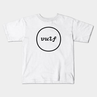 Simple Vulf Vulfpeck Minimalist Design Kids T-Shirt